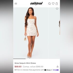 Edikted Sequin Mini Dress